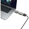 Pritaikykite. Hama USB-C kištukas -> Mini-DP -> HDMI -> VGA