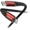 Hama Ladekabel Extreme USB-C - Lightning 1.5 m Nylon Juodas/Rot - Digital