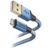 Hama Reflected USB-A - Lightning 1,5 m mėlyna