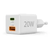 Hama mini 20W PD/QC 1x USB-C, 1x USB-A balta