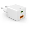 Hama mini 20W PD/QC 1x USB-C, 1x USB-A balta