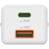 Hama mini 20W PD/QC 1x USB-C, 1x USB-A balta