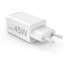 Hama mini GaN 45W PD/QC 1x USB-C, 1x USB-A balta
