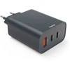 HAMA Įkroviklis SIECIOWA ECOSENTIAL 65W PD 2X USB-C, 1X USB-A, ANTRACYT