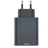 HAMA Įkroviklis SIECIOWA ECOSENTIAL 65W PD 2X USB-C, 1X USB-A, ANTRACYT