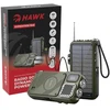 Hawk HWRDI440GN Radio Solar Dynamo With Powerbank, Juodas