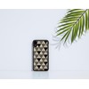 Ikins Juodas telefono dėklas iPhone XR su „Pyramid“ raštu