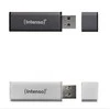 Intenso AluLine USB atmintinė 32GB Doppelpack 2x32GB - 32 GB USB atmintinė USB A tipo 2.0 antracito spalvos, Sidabrinė