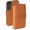 Dėklas Krusell Leather PhoneWallet Samsung Galaxy S22+ cognac (62468)