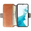 Dėklas Krusell Leather PhoneWallet Samsung Galaxy S22+ cognac (62468)