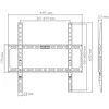 Laikiklis SBOX TV wall mount, fixed, for 32"-75", load capacity 45 kg, Juodas (BL-3744F)