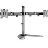 Laikiklis White Shark Baltas Shark Baltas Shark TUTANKHAMUN, Desktop Mount for 2 Monitors, Pilkas (GMS-3206)