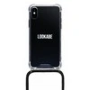 Lookabe Telefono dėklas su dirželiu iPhone X/Xs, auksinės ir juodos spalvos