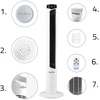 Lovio LVTF101N24C-WH Tower Fan AirWave Baltas