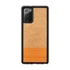 MAN&amp;WOOD dėklas skirtas Galaxy Note 20 herringbone arancia juodos spalvos
