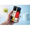 Dėklas MAN&amp;WOOD case for Galaxy S20+ mondrian wood juodas