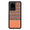 MAN&amp;WOOD dėklas Galaxy S20 Ultra browny check juodas