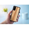 Dėklas MAN&WOOD case for Galaxy S20 cappuccino juodas