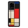 MAN&amp;WOOD dėklas skirtas Galaxy S20 Ultra mondrian wood juodos spalvos