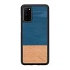 MAN&amp;WOOD dėklas skirtas Galaxy S20 denim juodos spalvos