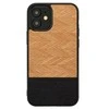 Dėklas MAN&amp;WOOD case for iPhone 12 mini herringbone nero juodas