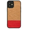 MAN&amp;WOOD dėklas skirtas Apple iPhone 12 mini herringbone azalea juodos spalvos