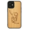 Dėklas MAN&amp;WOOD case for iPhone 12 mini cat with red fish