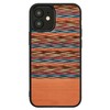 MAN&WOOD dėklas skirtas Apple iPhone 12 mini browny check juodos spalvos