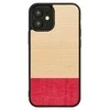 MAN&amp;WOOD dėklas skirtas Apple iPhone 12 mini miss match juodos spalvos