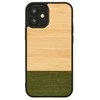 MAN&amp;WOOD dėklas skirtas Apple iPhone 12 mini bamboo skirtasest juodos spalvos