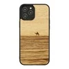MAN&amp;WOOD dėklas skirtas Apple iPhone 12 Pro Max terra juodos spalvos