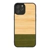 MAN&amp;WOOD dėklas skirtas Apple iPhone 12 Pro Max bamboo skirtasest juodos spalvos