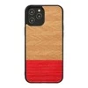 MAN&amp;WOOD dėklas skirtas Apple iPhone 12 Pro Max herringbone azalea juodos spalvos