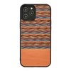 MAN&amp;WOOD dėklas skirtas Apple iPhone 12 Pro Max browny check juodos spalvos
