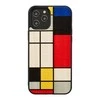 MAN&amp;WOOD dėklas skirtas Apple iPhone 12 Pro Max mondrian wood juodos spalvos