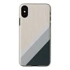 MAN&amp;WOOD išmaniojo telefono dėklas iPhone X/XS pilkas, juodos spalvos