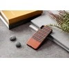 MAN&amp;WOOD išmaniojo telefono dėklas iPhone X/XS rudai languotas juodas