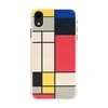 MAN&amp;WOOD SmartPhone dėklas Apple iPhone XR mondrian wood baltos spalvos