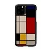 MAN&amp;WOOD SmartPhone dėklas Apple iPhone 11 Pro mondrian wood juodos spalvos