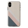 MAN&amp;WOOD išmaniojo telefono dėklas iPhone X/XS rožinis, juodos spalvos