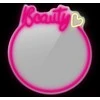 Manta MASNL130PK stiliaus neoninės šviesos BEAUTY LED neoninis veidrodis