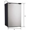 Manta MM520PS Šaldytuvas 91L Sidabrinis Inox/Juodas