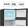 Manta MM545DBK Šaldytuvas 88L Juodas