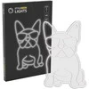 Manta SNL66WH Style Neon Lights FRENCH BULLDOG Baltas