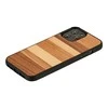 MAN&amp;WOOD dėklas skirtas Apple iPhone 12/12 Pro sabbia juodos spalvos