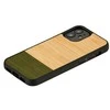 MAN&amp;WOOD dėklas skirtas Apple iPhone 12 mini bamboo skirtasest juodos spalvos