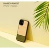 MAN&amp;WOOD dėklas skirtas Apple iPhone 12 mini bamboo skirtasest juodos spalvos
