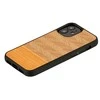 MAN&amp;WOOD dėklas skirtas Apple iPhone 12 mini herringbone arancia juodos spalvos