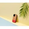 MAN&amp;WOOD dėklas skirtas Apple iPhone 12 mini herringbone azalea juodos spalvos