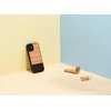 Dėklas MAN&amp;WOOD case for iPhone 12 mini herringbone nero juodas